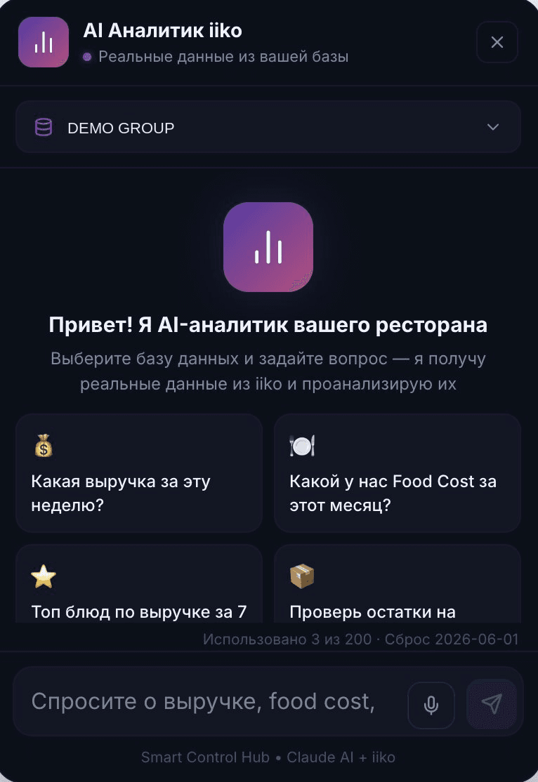 AI-аналитик на телефоне
